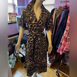 Walter. Baker animal print shirt dress 10